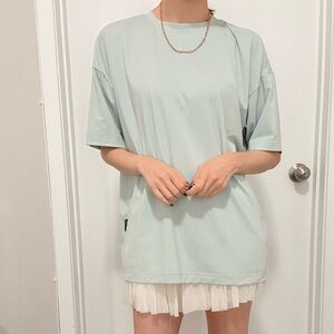 XEXYMIX | Oversized Athletic Coverup Tee | Mint | One Size | Like New